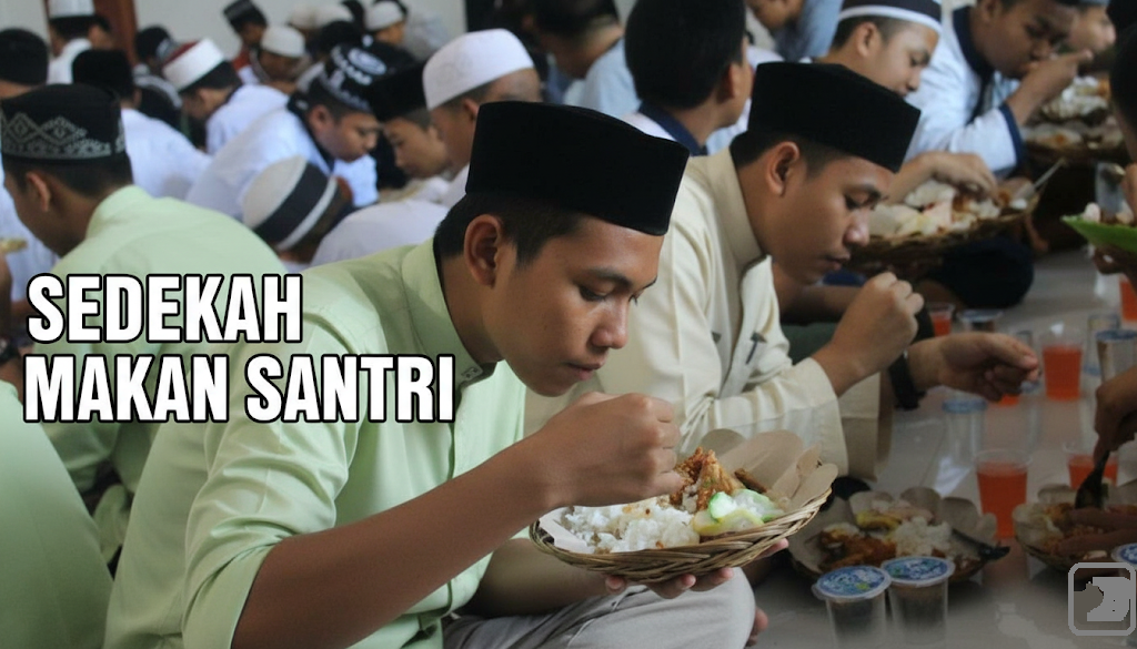 Sedekah makan santri