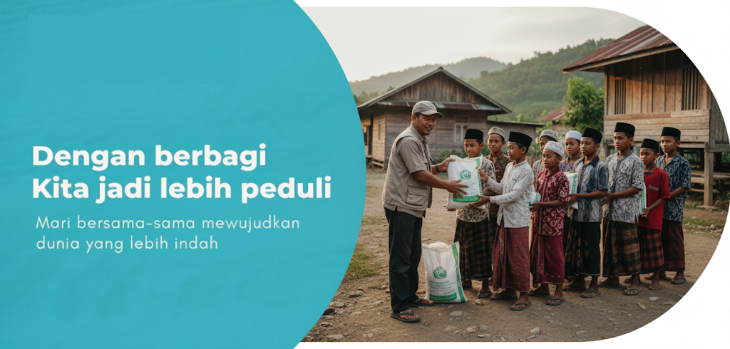 sedekah beras santri